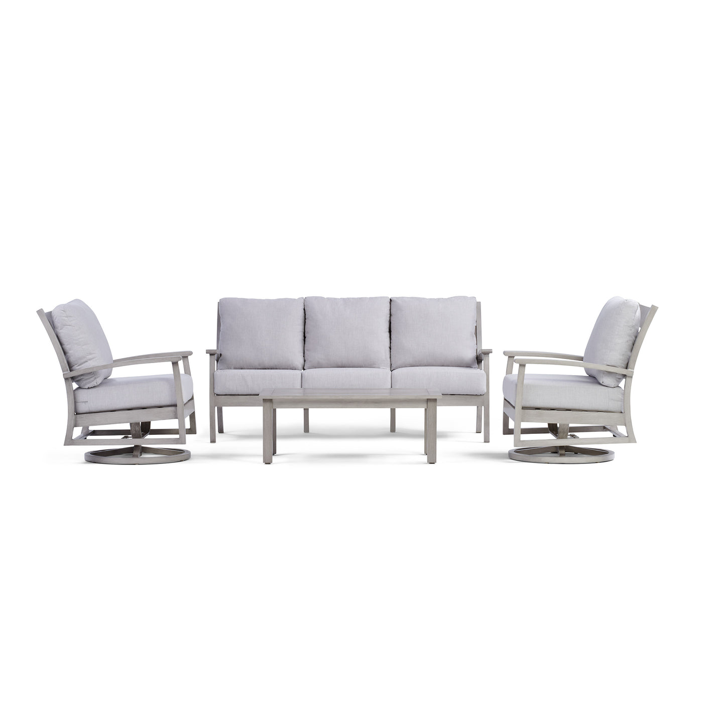  Yardbird Eden Outdoor Sofa Set with Swivel Rocking Chairs Outdoor Furniture