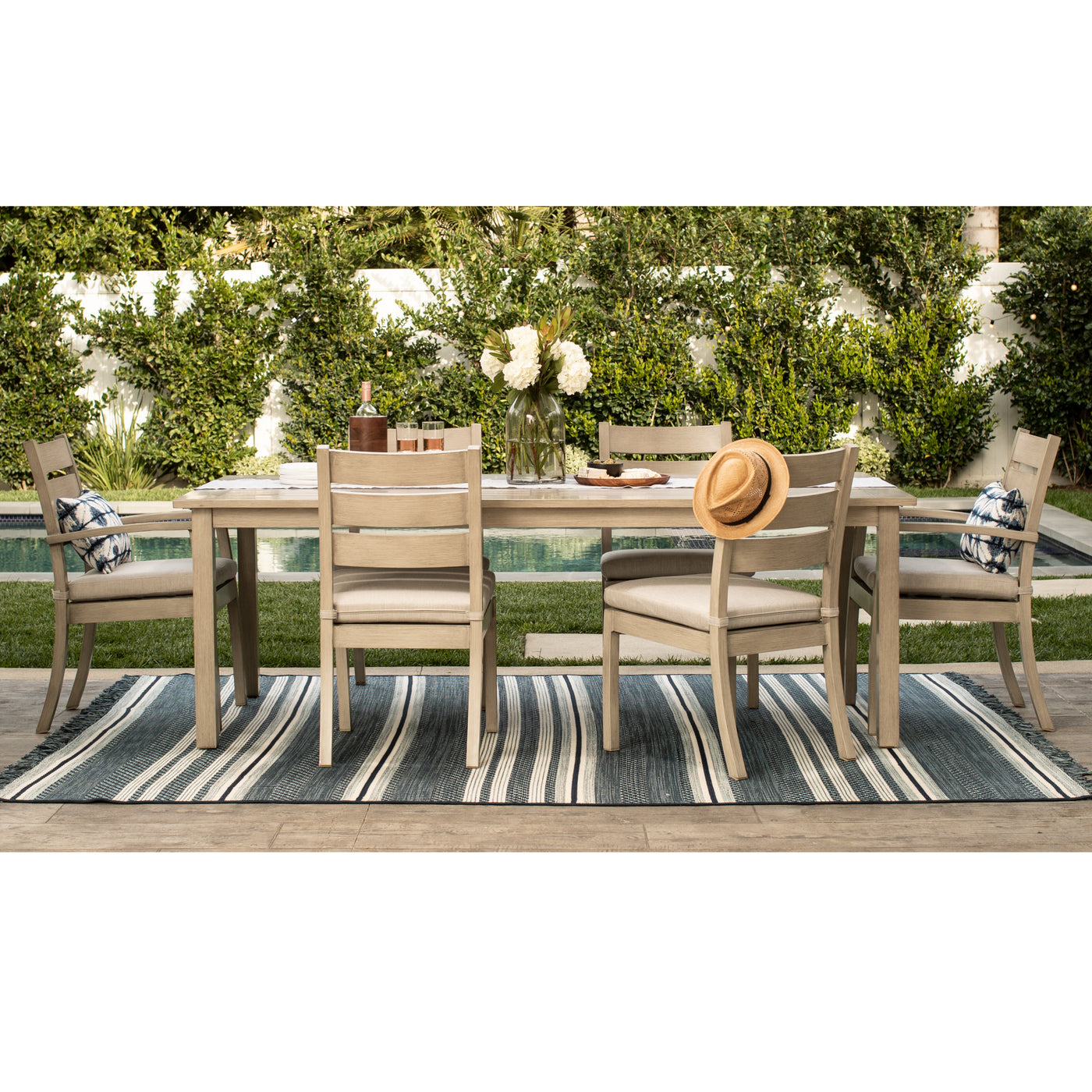 Yardbird Eden 7 Piece Rectangular Outdoor Dining Set Outdoor Furniture